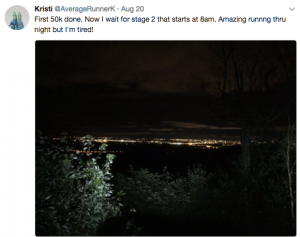 A view of Ottawa at night from the Gatineau Hills