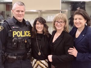 Lorena McKenzie's team from Women in Defence Security (WiDS)