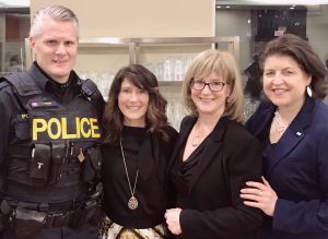 Lorena McKenzie's team from Women in Defence Security (WiDS)