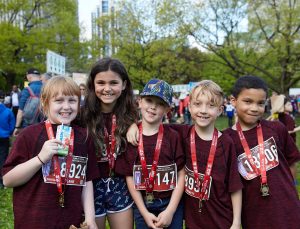 Scotiabank Ottawa Marathon kids sport their bling - medals!